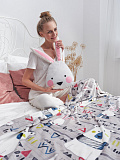 Подушка декоративная Bunny, зайчик, белый