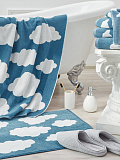 Полотенце махровое Cotton cloud, облачко, голубой
