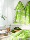 Набор полотенец кухонных Summer mood, зайчики, зеленый