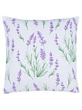 Подушка декоративная Lavender, цветы, белый