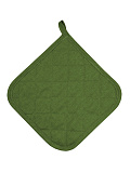 Прихватка Leaf green, без рисунка, зеленый