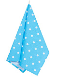 Полотенце кухонное Blue polka dot, горох, голубой