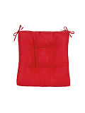Подушка на стул Red, без рисунка, красный