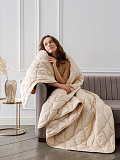 Одеяло Premium woolly, однотонный, бежевый