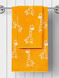 Полотенце махровое Giraffe, жираф, оранжевый
