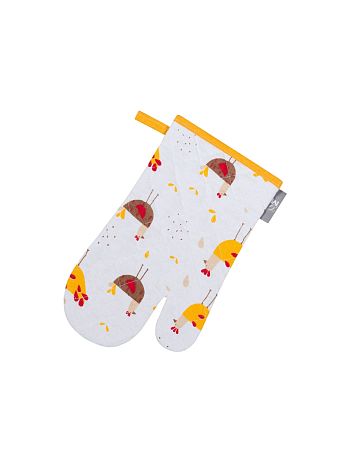 Варежка-прихватка Hens, птицы, желтый