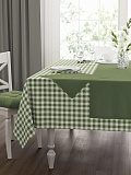 Скатерть Green check, клетка, зеленый