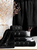 Набор полотенец махровых Black, без рисунка, черный