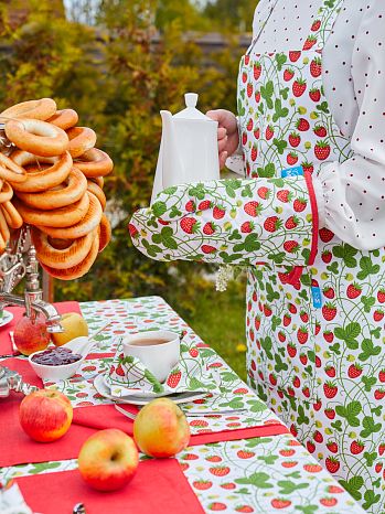 Варежка-прихватка Sweetheart, ягоды, зеленый