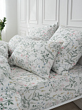 Постельное белье Gardenia, бязь, листья, белый