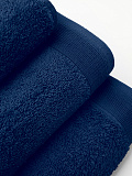 Полотенце махровое Navy blue, без рисунка, синий