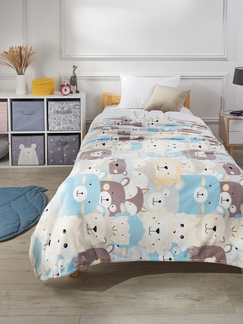 Плед Council of beats, животные, мультиколор