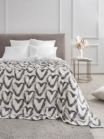 Плед Follin in love, сердечки, мультиколор