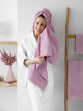Полотенце махровое Sakura, без рисунка, розовый
