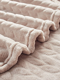 Плед White sand, косички, бежевый