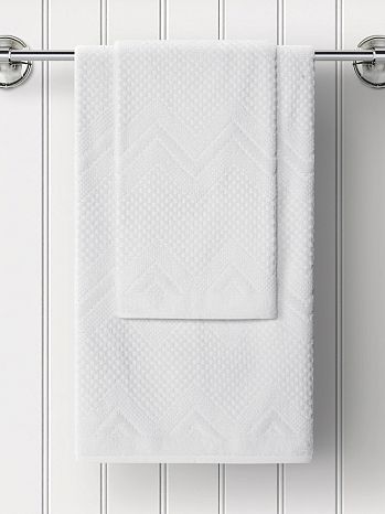 Полотенце махровое White, дельта, белый
