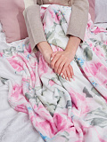 Плед Peony, цветы, розовый