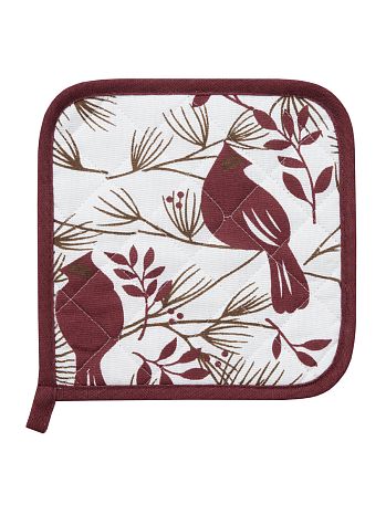 Прихватка Waxbird, птицы, бордо