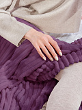Плед Mellow plum, полосы, фиолетовый