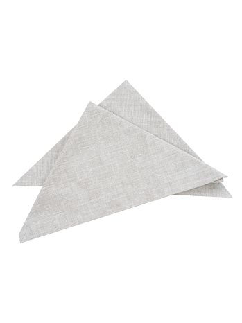 Набор салфеток сервировочных Linen grey, без рисунка, серый