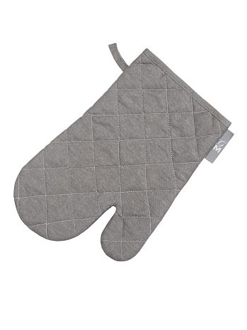 Варежка-прихватка Gray, без рисунка, серый