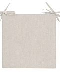 Подушка на стул Linen grey, без рисунка, серый
