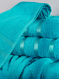 Набор полотенец махровых Turquoise, без рисунка, бирюзовый