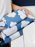 Полотенце махровое Cotton cloud, облачко, голубой