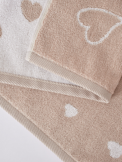 Полотенце махровое Teddy beige, мишки, бежевый