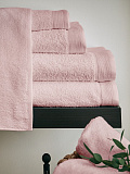 Полотенце махровое Lavender, без рисунка, розовый