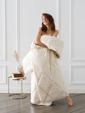 Одеяло Sahara, однотонный, бежевый