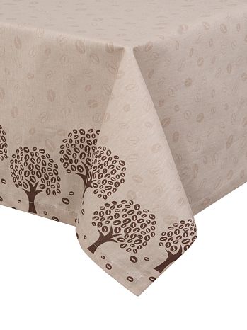 Скатерть Coffee tree, кофе, коричневый