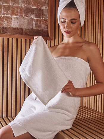 Набор полотенец махровых White dove, без рисунка, белый