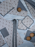 Полотенце кухонное Verano, орнамент, серый