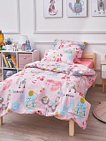 Постельное белье Sweet cats, бязь, кошки, розовый