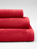Полотенце махровое Red, без рисунка, красный