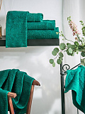 Набор полотенец махровых Emerald, без рисунка, зеленый