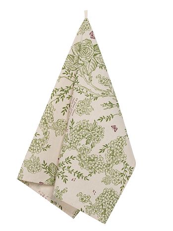 Полотенце кухонное Shakespeare, цветы, зеленый