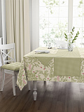 Скатерть Shakespeare, цветы, зеленый