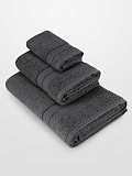 Набор полотенец махровых Grey, без рисунка, серый