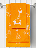 Полотенце махровое Giraffe, жираф, оранжевый