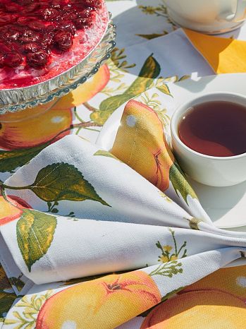 Салфетка сервировочная Apple blossom, яблоки, желтый