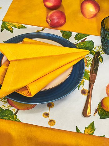 Салфетка сервировочная Orange, без рисунка, оранжевый