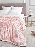 Плед Pink dreams, вензеля, розовый