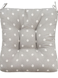 Подушка на стул Grey polka dot, горох, серый