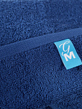 Полотенце махровое Limoges, без рисунка, синий