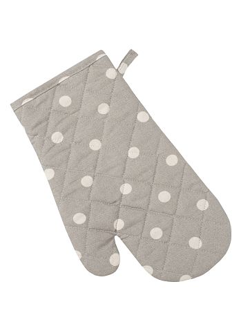 Варежка-прихватка Grey polka dot, горох, серый