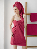 Полотенце махровое Ruby, без рисунка, бордо