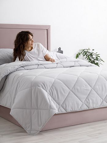 Одеяло Softt, без рисунка, серый