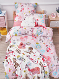 Постельное белье Sweet cats, бязь, кошки, розовый